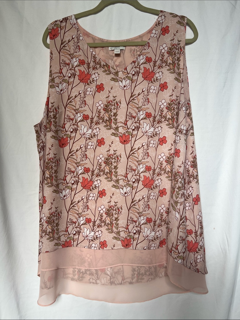 Cato Pink Floral Sleeveless Camisole